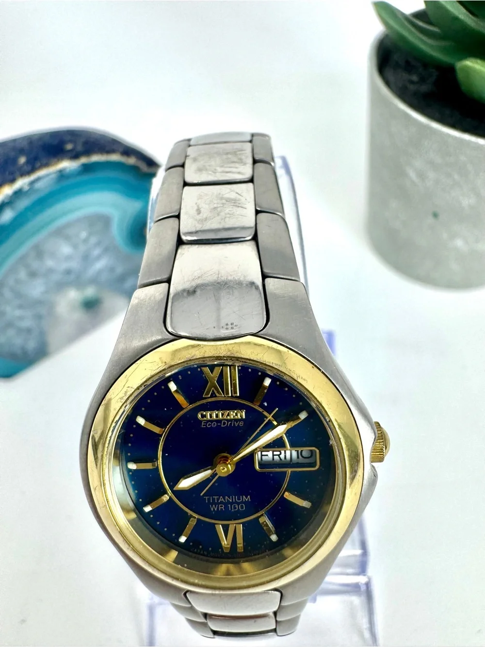 Vintage Citizen Eco-Drive Titanium WR100